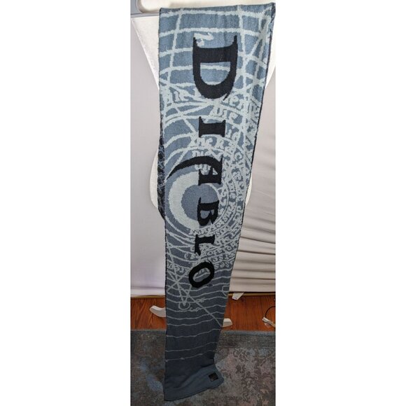 Blizzard Diablo Gothic Black And Grey Officially Licensed Reversible Scarf - Picture 16 of 16
